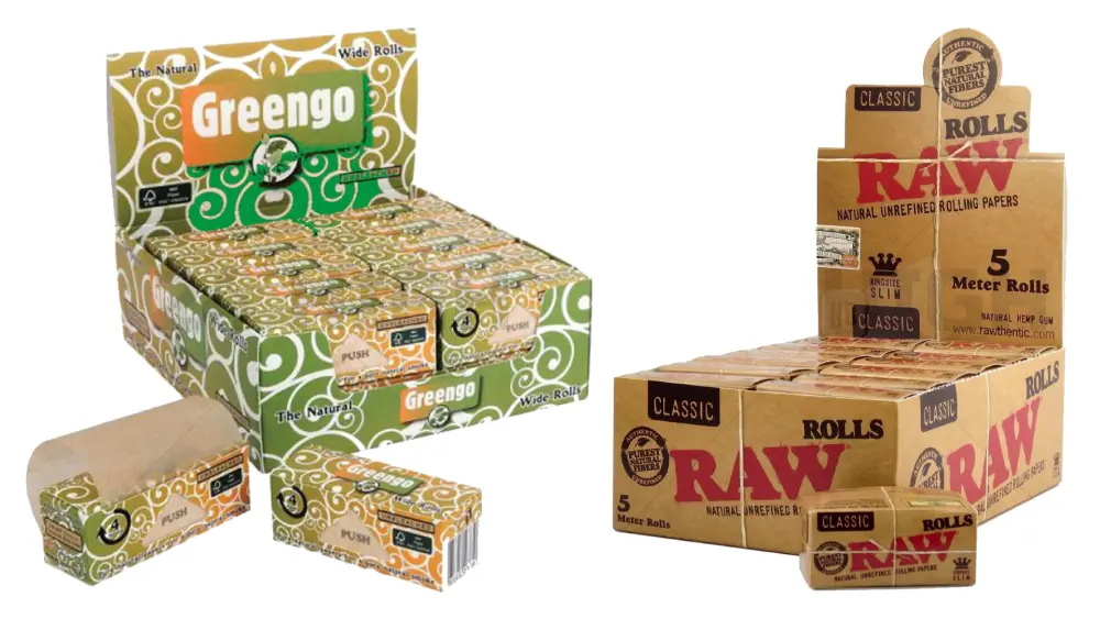 rol-vloei raw en greengo