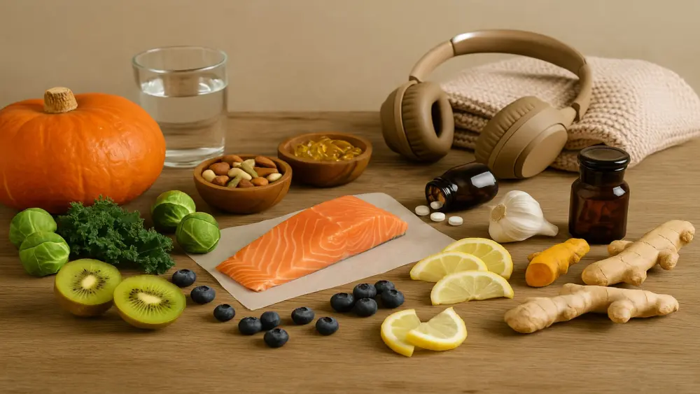 Un'alimentazione sana è importante per l'inverno