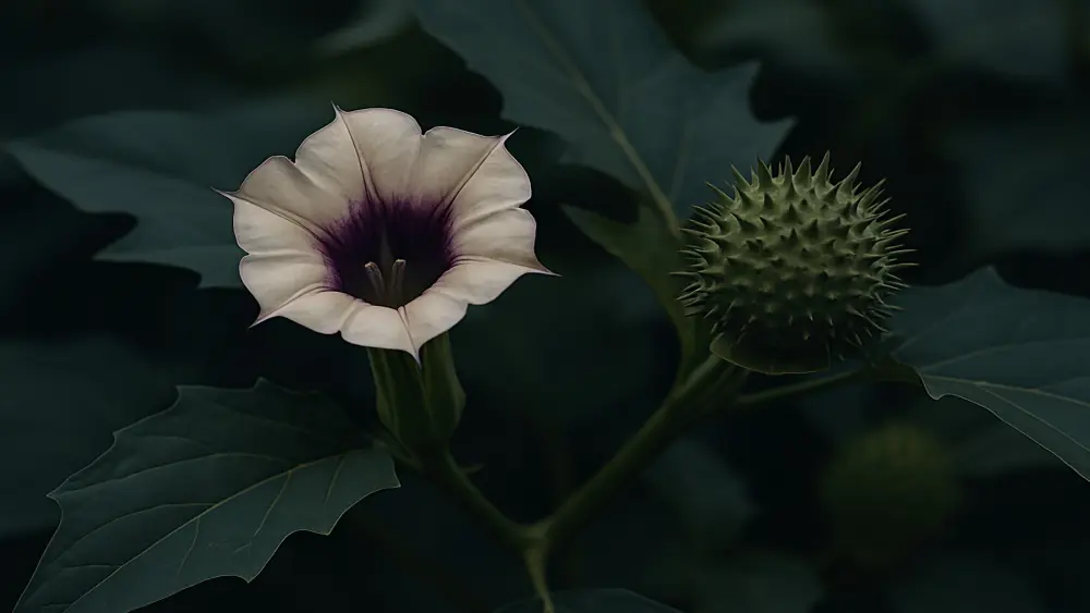 Síntomas y riesgos de intoxicación por datura.