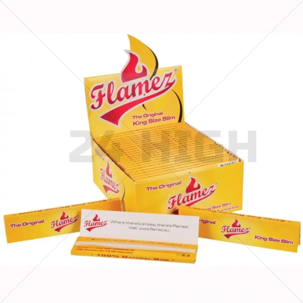 Flamez Yellow King Size Slim - Espositore 50 pezzi