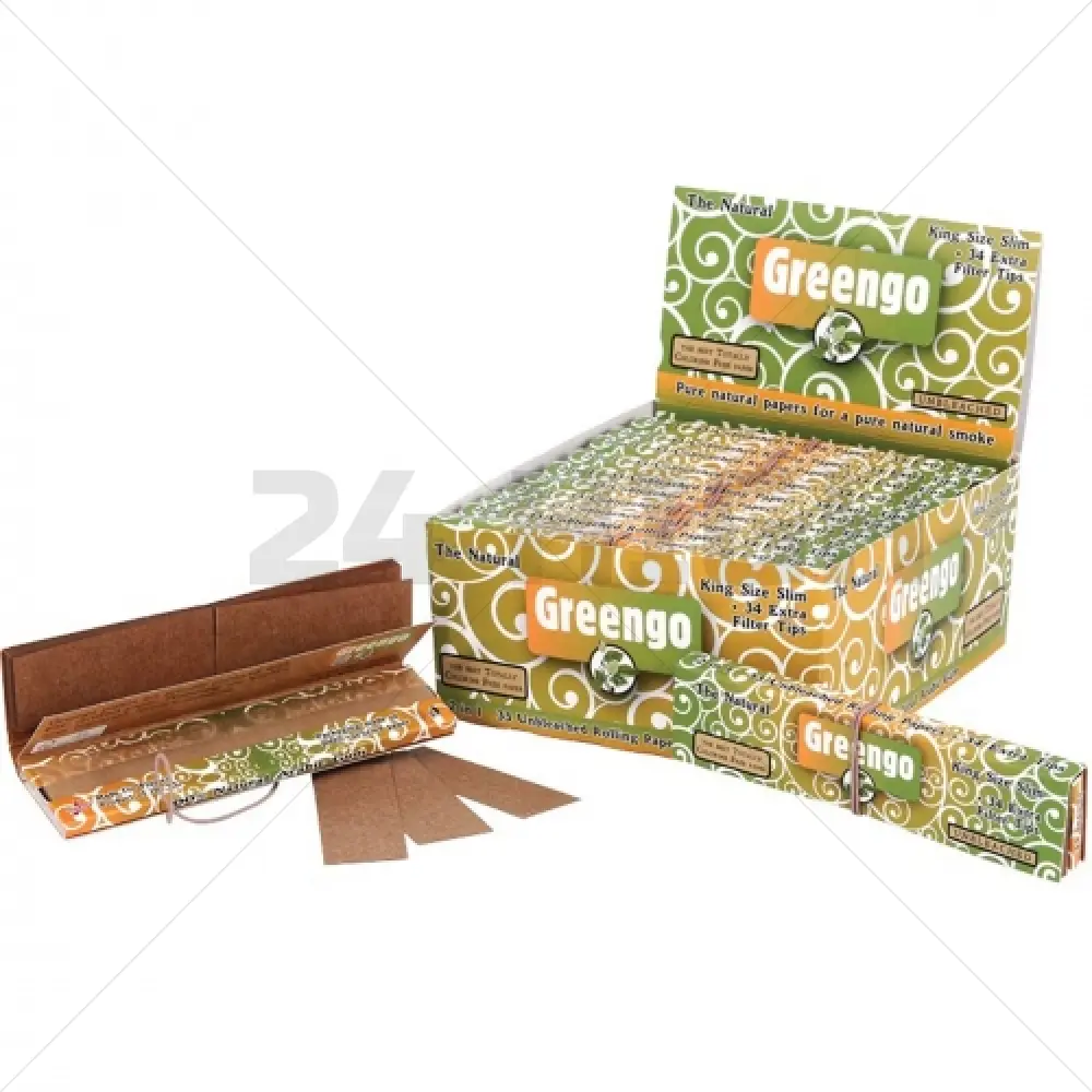 Greengo 2 in 1 King Size Slim - Display 24 pezzi