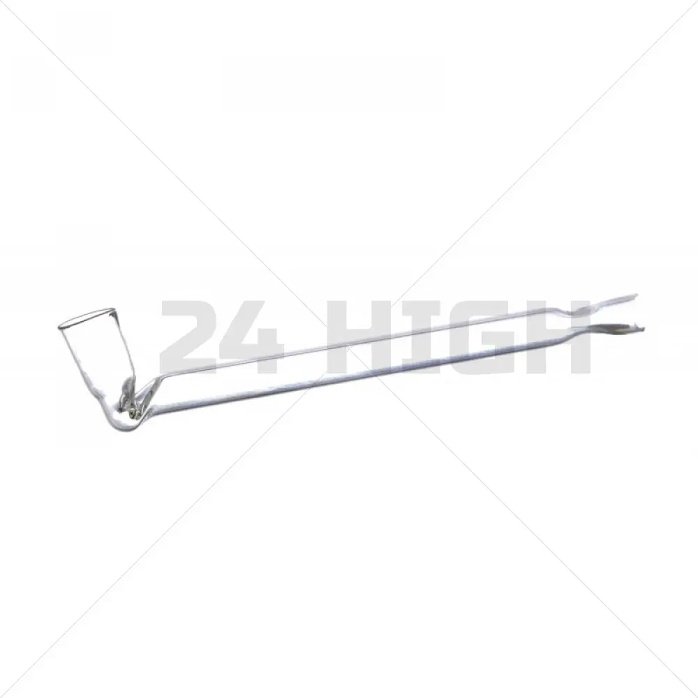 Pipa di vetro con testa piegata 8 cm