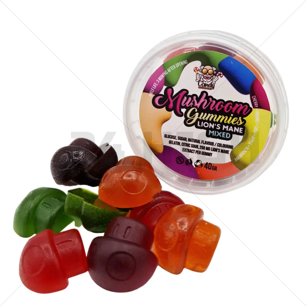 Caramelle gommose ai funghi Lion's Mane - Assortite