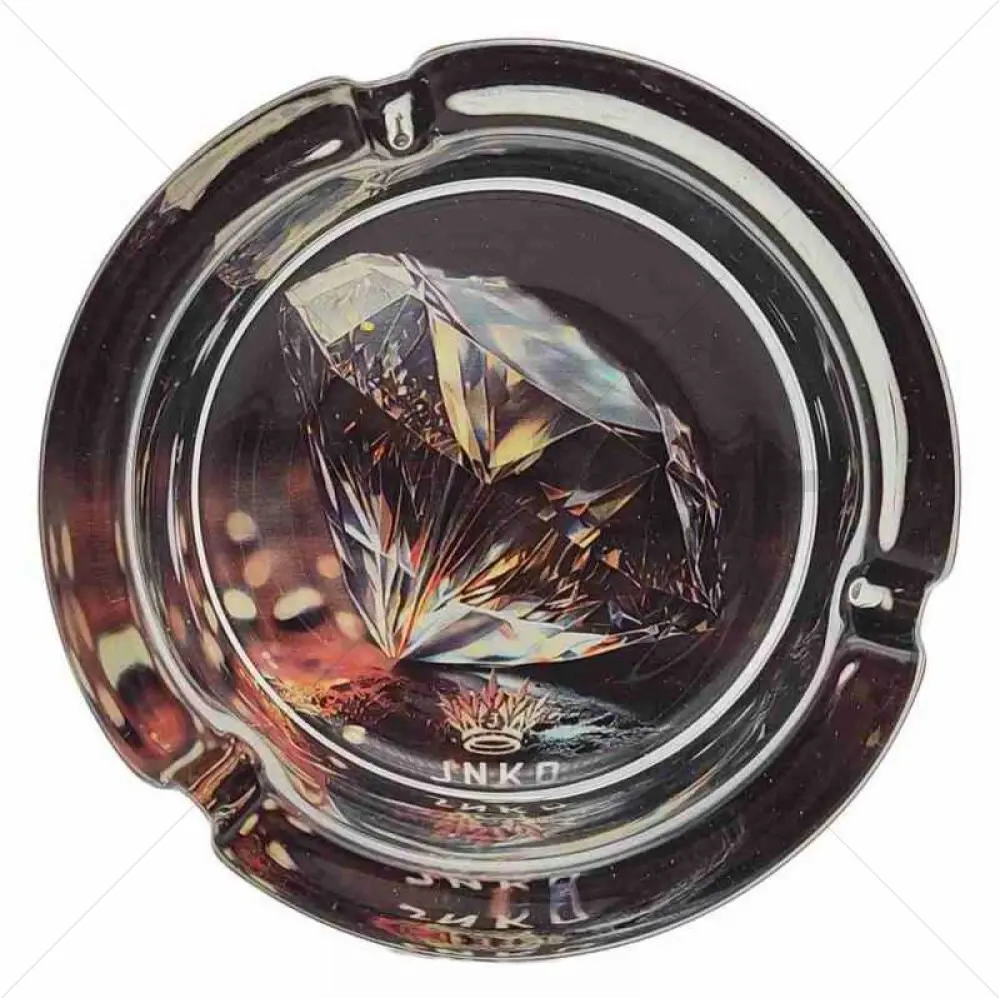 Posacenere in vetro rotondo | Luxury Art Series | Diamond