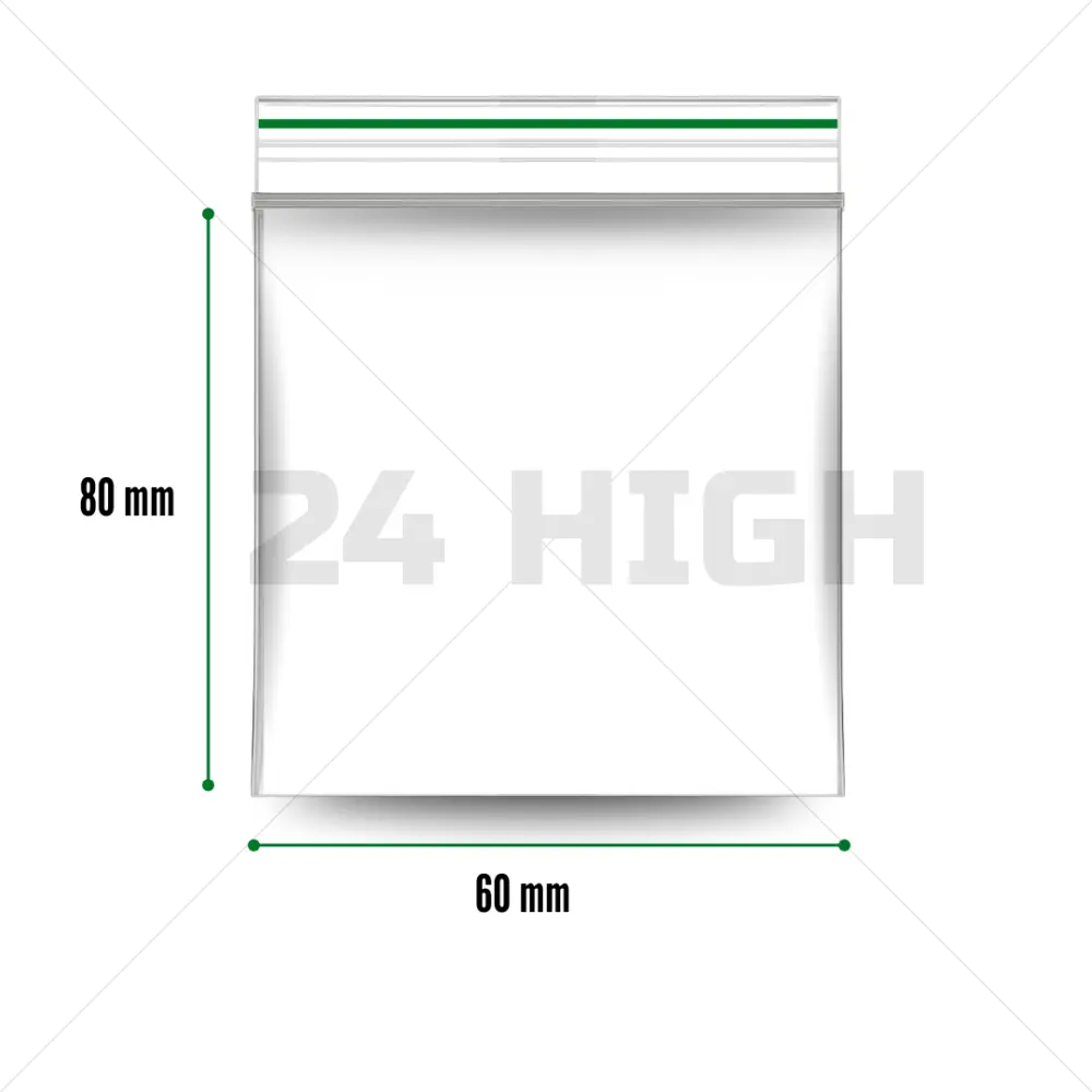 Sacchetti zip-lock 60 x 80 mm - 1000 pezzi