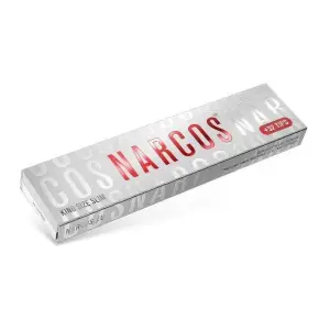 Narcos - Carta da rotolo Ks Slim White Edition + punte - 1 pezzo 