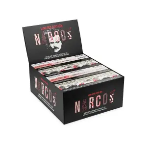 Narcos - Cartine per Rollare KS Slim Edizione Limitata + Filtri - Espositore 24 pezzi