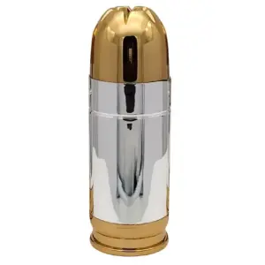 Accendino Bullet - Fiamma a torcia argento e oro