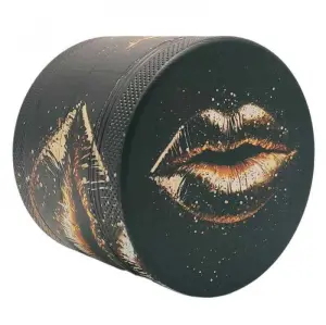 Grinder 4-Parti XL | Alluminio | Serie Luxury Art | Golden Lips