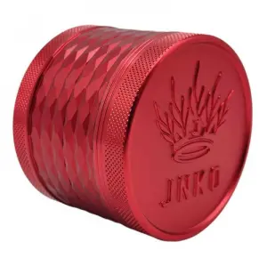 Grinder 4-Parts Majestic XL | Rosso | Alluminio | Logo 3D