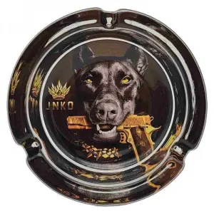 Posacenere in vetro rotondo | Serie Luxury Art | Mafia Dog