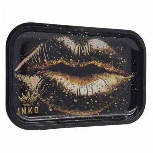 Rolling Tray XXL | Luxury Art Series | Golden Lips