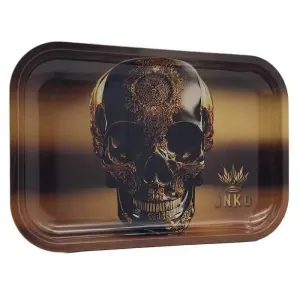 Rolling Tray XXL | Luxury Art Series | Golden Skull 2